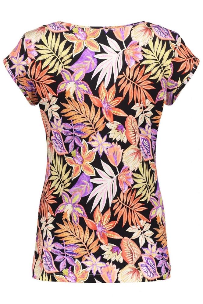 KATE T SHIRT MET BLOEMEN PRINT 52134 60 Coral/Purple